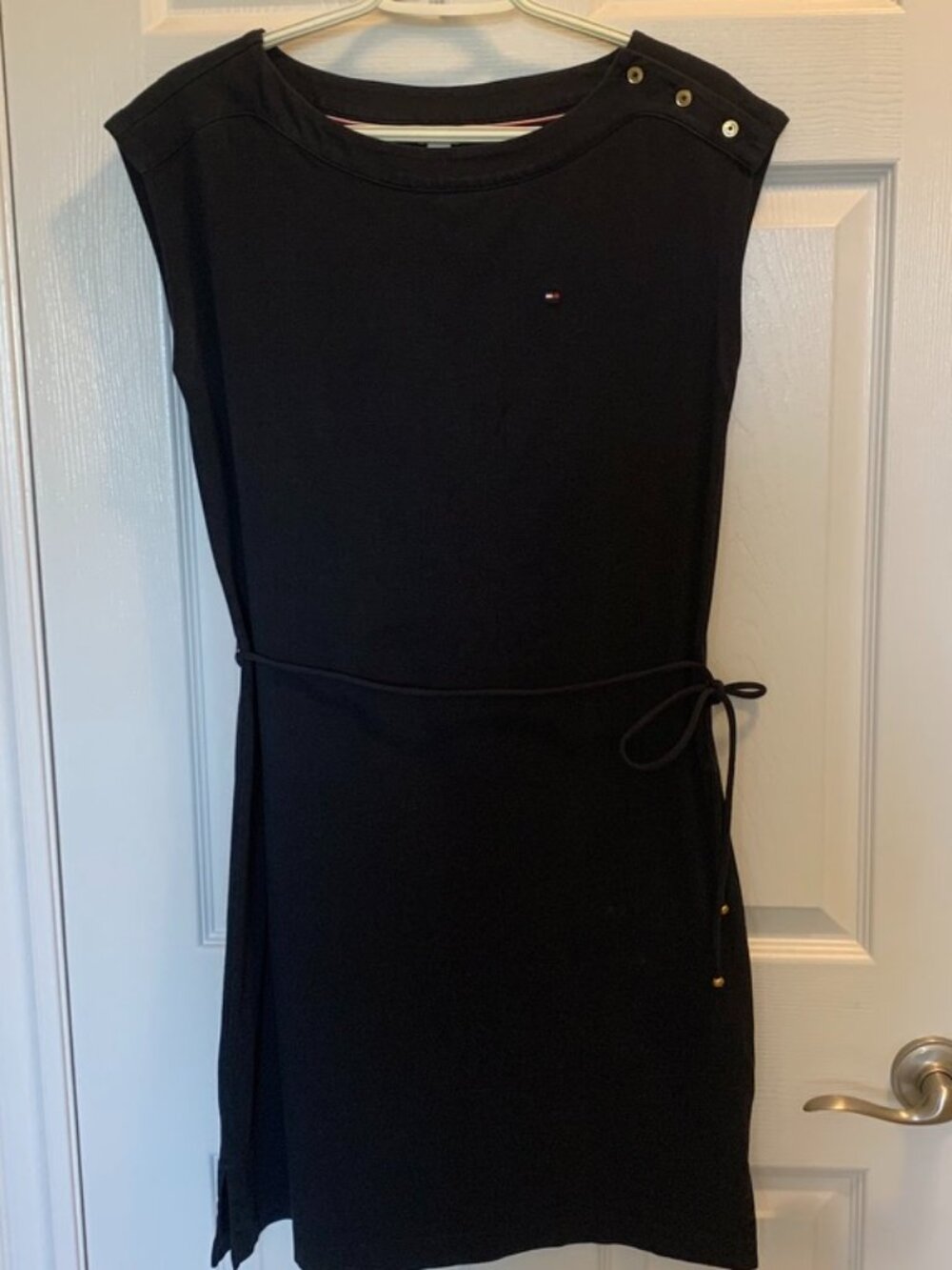 Tommy Hilfiger Navy Belted T-Shirt Dress
